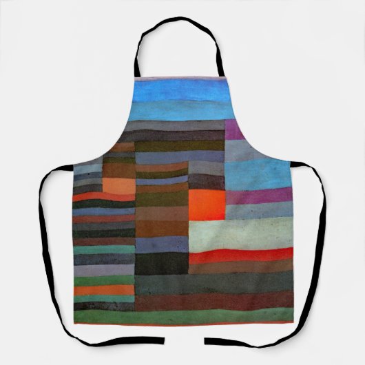 APRON - "Fire in the Evening" - Paul Klee エプロン (正面)