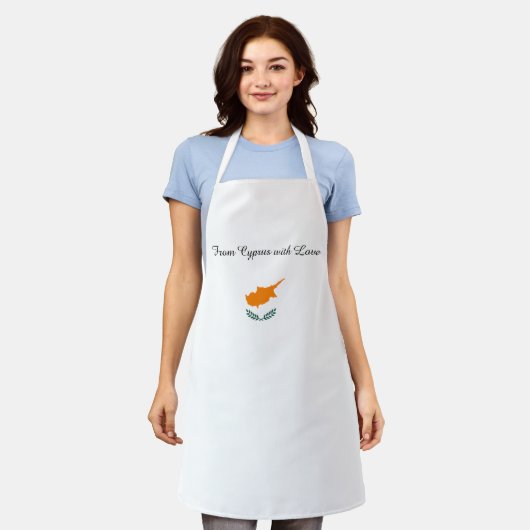 Apron (Flag of Cyprus) エプロン (着用した状態)