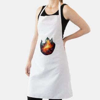Apron - Flames Artwork エプロン