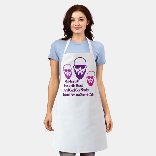 Apron for Wives of Bald Men エプロン (着用した状態)