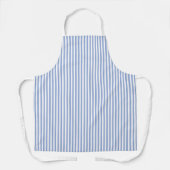 Apron Medium (66 x 76,2cm) - Blue Stripe Pattern エプロン (正面)