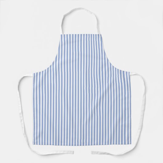 Apron Medium (66 x 76,2cm) - Blue Stripe Pattern エプロン (正面)