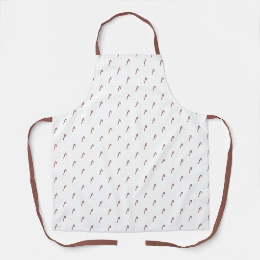Apron Medium (66x76,2 cm) - Candy Cane Pattern エプロン (正面)