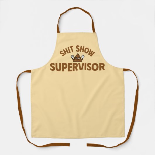 Apron Shhh Show Supervisor Funny Cooking  エプロン (正面)