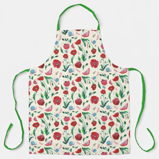 Apron voor appels en papavers schort エプロン (正面)