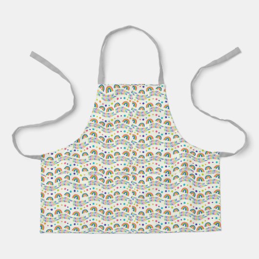 Apron with colorful animal pattern エプロン (正面)