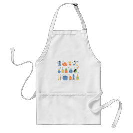 Apron With Kitchen Items For Cooking スタンダードエプロン