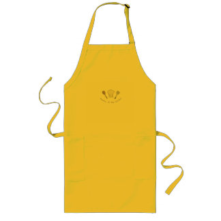 Apron with Printed Caption ロングエプロン