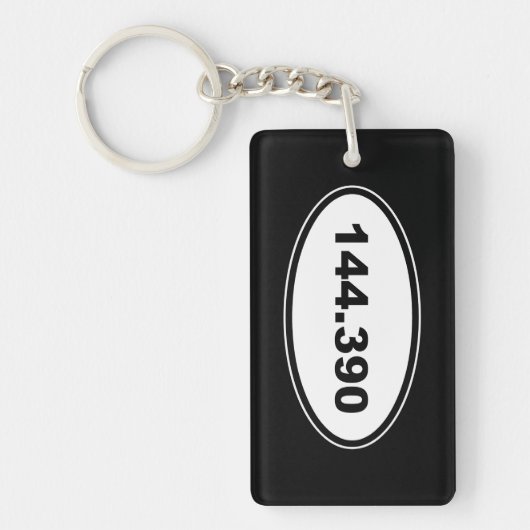 APRS周波数144.390アマチュアHamラジオ キーホルダー (正面)