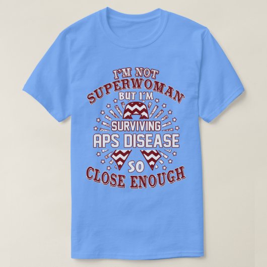APS病認識度Im女すごいではなくIm Sur Tシャツ (デザイン正面)