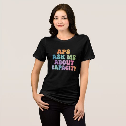 APS 能力について聞いてください - アダルトプロテクティブサービス トライブレンドＴシャツ (正面全面)