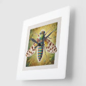 Apterygote Insect 270824IREF205 - Watercolor スクエア壁時計 (傾斜)