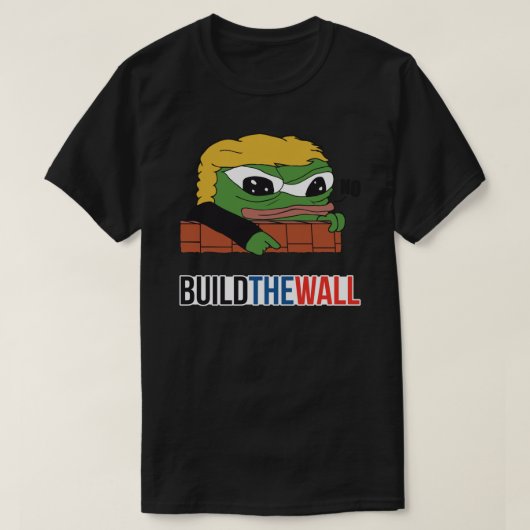 Apu Apustaja Trumpヘルパーの壁を構築(壁) Tシャツ (デザイン正面)