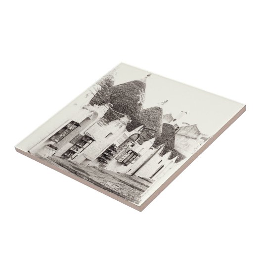 ApuliaのAlberobelloのtrulli タイル (側面)