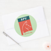 APVスタンプ ラウンドシール (封筒)