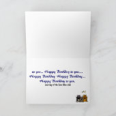 AQ-バースデー・カードを歌っている猫 カード (内部)