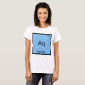 Aq - Aquinas要素おもしろい化学シンボルティー Tシャツ (正面フル)