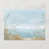 Aqaurell Illustration Strand Landschaft pastell  ポストカード (正面)