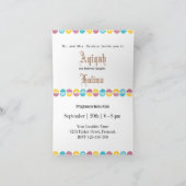 Aqeeqah招待状 – イスラム新生児カード カード (内部)