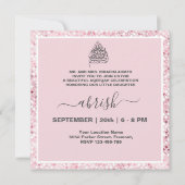 Aqeeqah| ムスリム女子招待状 招待状 (正面)
