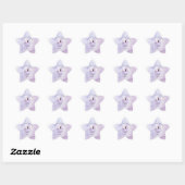 Aqeeqah Star Stickers Purple Butterfly Favor 星シール (シート)