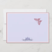 Aqiqaのイスラム教の招待-女の赤ちゃんのお祝い 招待状 (裏面)