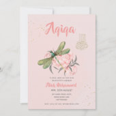 Aqiqa招待状テンプレートデジタルドラゴンフライガール 招待状 (正面)