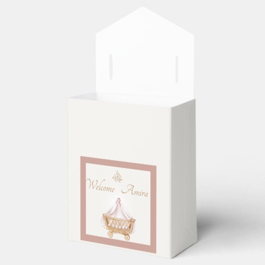 Aqiqahエレガントウェルカムオファーボックス フェイバーボックス (オープン)