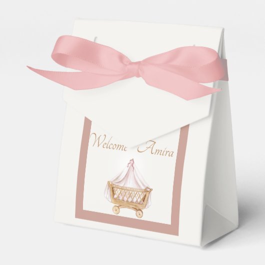 Aqiqahエレガントウェルカムオファーボックス フェイバーボックス (正面サイド)