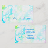 AQUAきらめくパーティーイベントプランナーデザイナーカード 名刺 (正面/裏面)