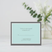 AquaとGrayの返信カード 出欠カード (スタンド正面)