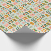 Aquaの休日の切手 ラッピングペーパー (角)