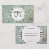 AQUAダマスグランジク美容師アポイントメントカード 予約カード (正面/裏面)