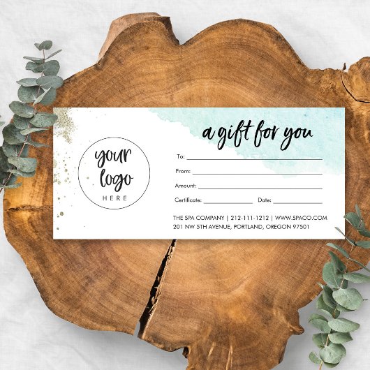 Aqua金ゴールド商品券（ロゴ付き）