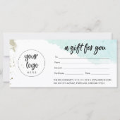 Aqua金ゴールド商品券（ロゴ付き） (正面)