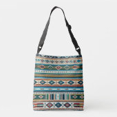 "AQUA" ADJUSTABLE TOTE - Mexican-Style Weave クロスボディバッグ (裏面)