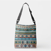 "AQUA" ADJUSTABLE TOTE - Mexican-Style Weave クロスボディバッグ (正面)