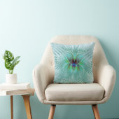 Aqua and Blue Modern Butterfly Cushion クッション (椅子)
