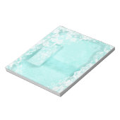 Aqua and Lace Junk Journal ノートパッド (回転)