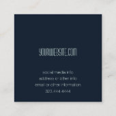 Aqua and Navy名刺 スクエア名刺 (裏面)