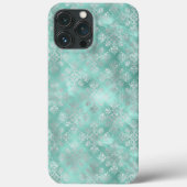 Aqua and Silver Pattern Case-Mate iPhoneケース (裏面)