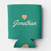 Aqua Beach Breeze Vintage PK Heart Signature 缶クーラー (裏面)