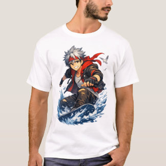 Aqua Blaze Surfer Hero Tシャツ