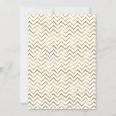 Aqua Blueと金ゴールドフローラシャワーby Mail 招待状 (裏面)