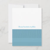 Aqua Blue日付の保存 セーブザデート (裏面)