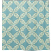 Aqua Blue シャワーカーテン (正面)