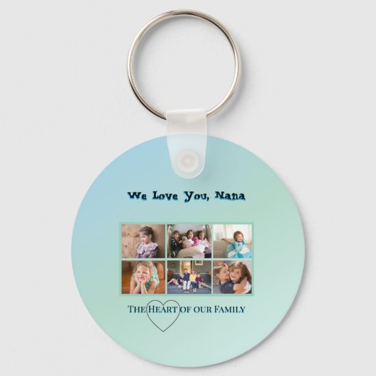 Aqua Blue 6-Photo Nana Tribute キーホルダー (正面)