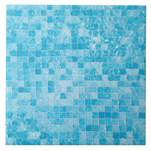 Aqua Blue Ceramic Tile タイル (正面)
