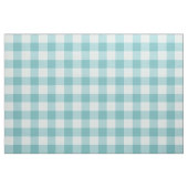 Aqua Blue Classic Gingham Pima Cotton Fabric ファブリック (ファットクウォーター)