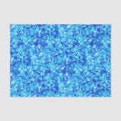 Aqua Blue Crushed Sea Glass Decoupage 薄葉紙 (正面)